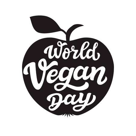 world vegan day apple logo