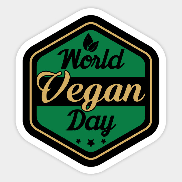 world vegan day badge