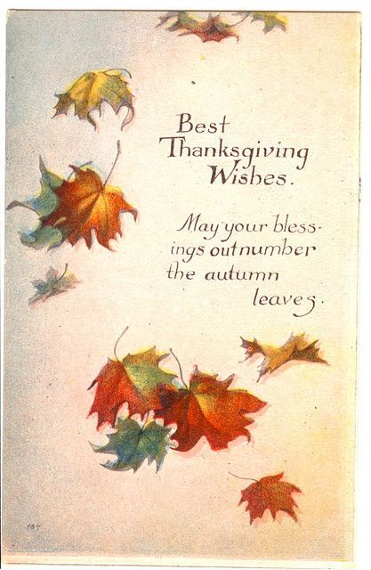 best thanksgiving wishes card