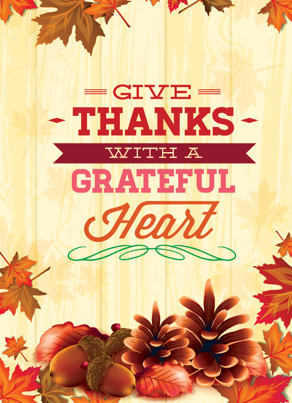 give thanks with a grateful heart happy thanksgiving