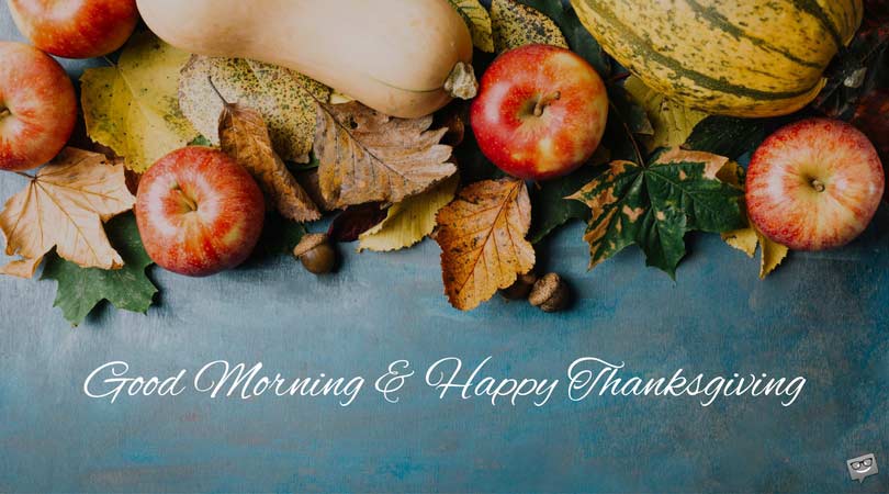 good morning & happy thanksgiving