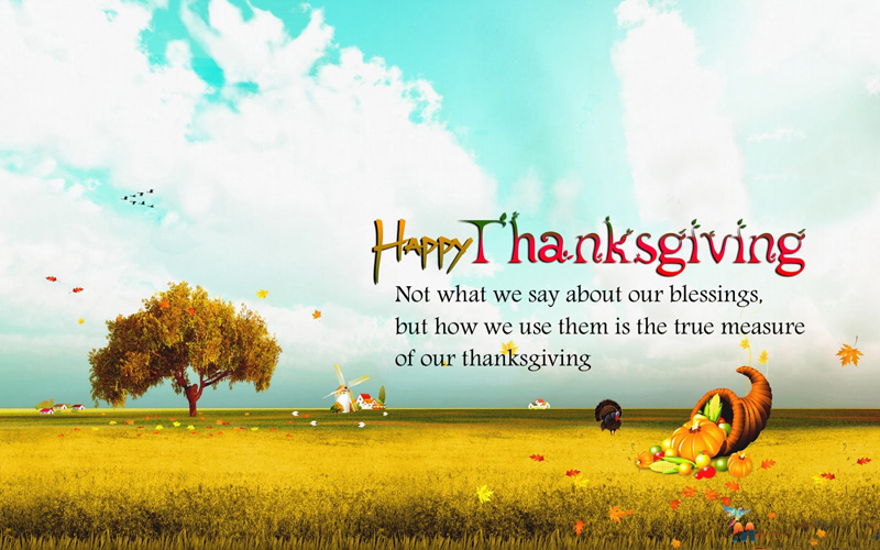 happy thanksgiving not what we say about our blessings