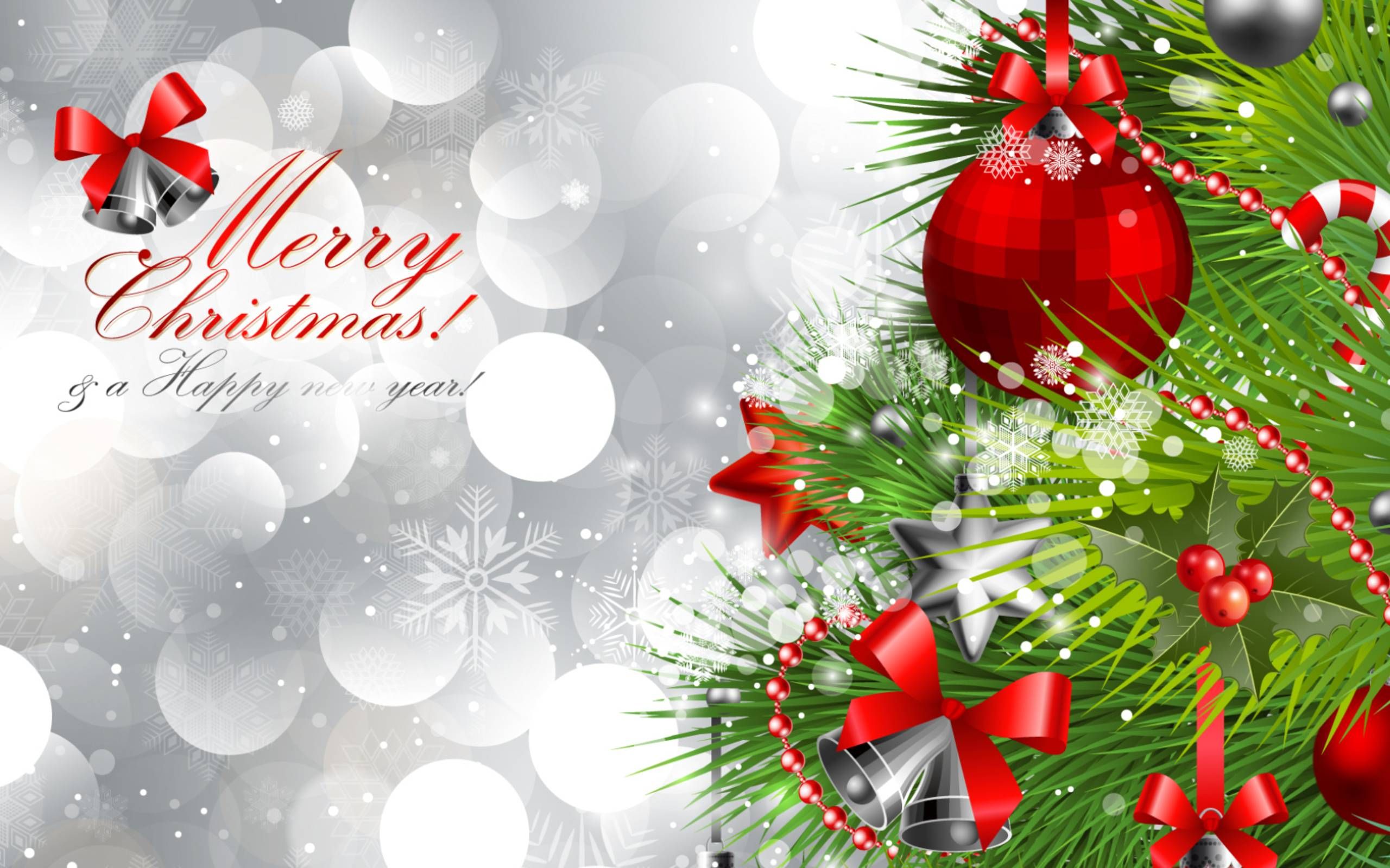 merry christmas and a happy new year wallpaper