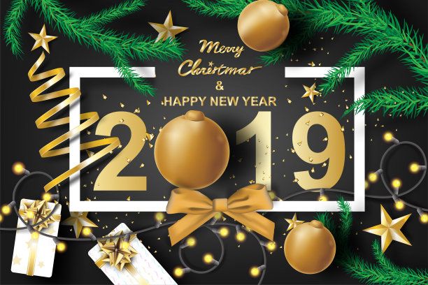 merry christmas & happy new year 2019