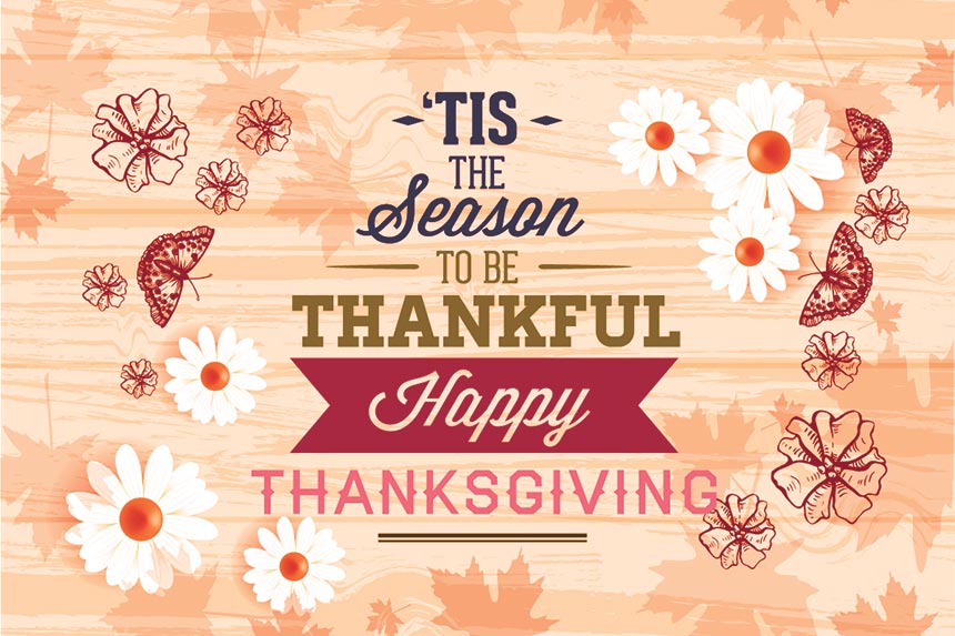 the season to be thankful happy thanksgiving