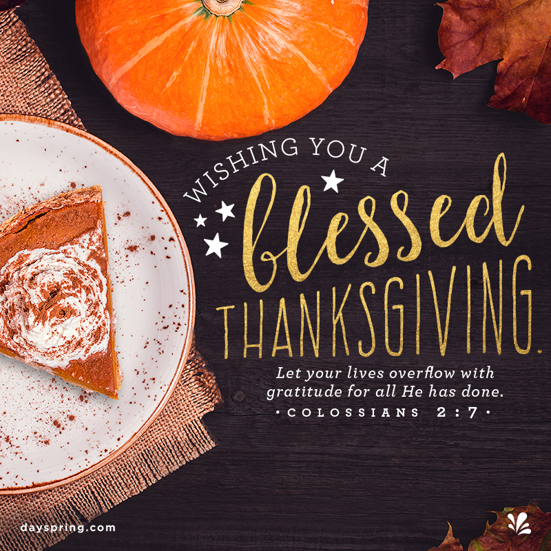 wishing you a blessed thanksgiving