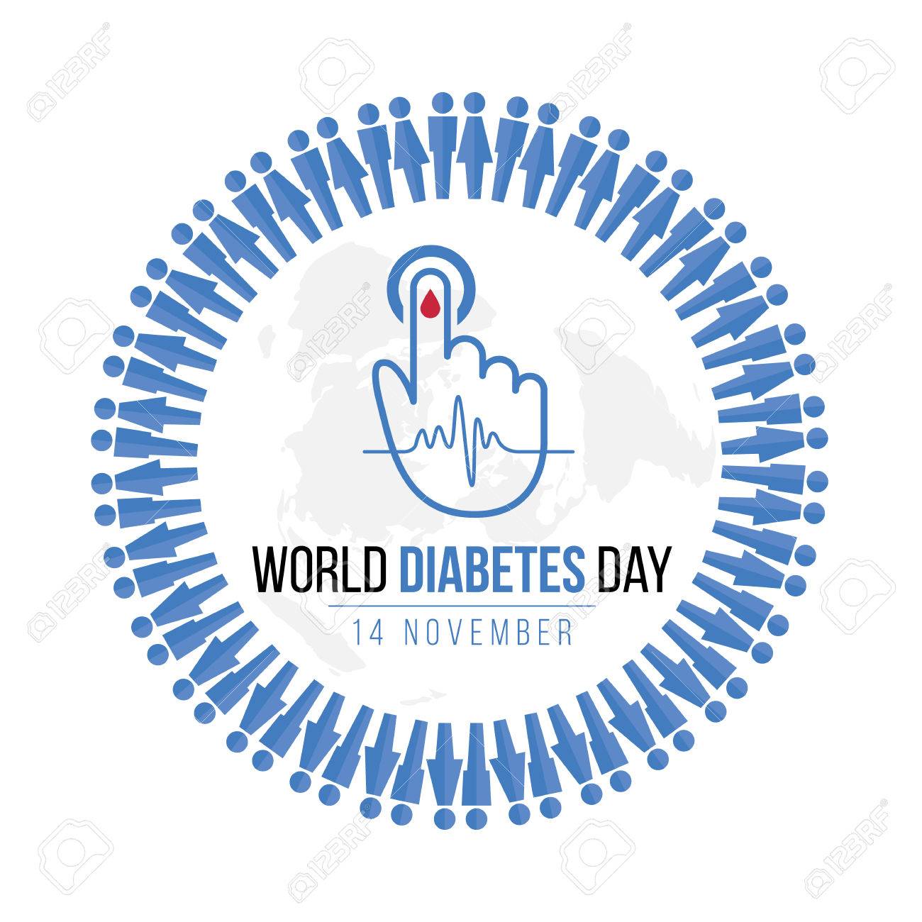 world diabetes day 14 november circle picture
