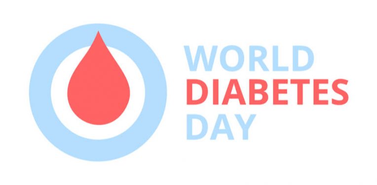 world diabetes day blood drop illustration