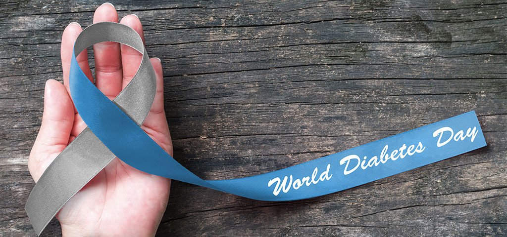 world diabetes day ribbon
