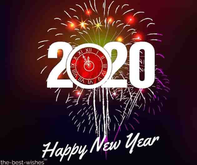 2020 happy new year card