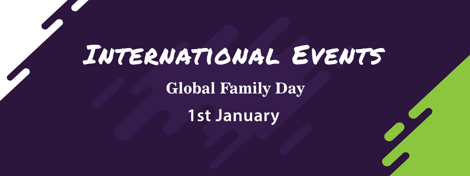global family day 1st january poster