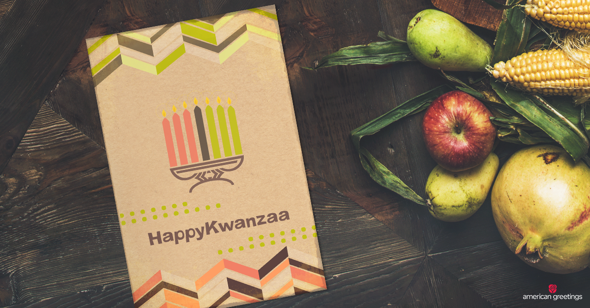 happy kwanzaa greeting card