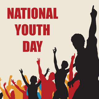 national youth day youth silhouette
