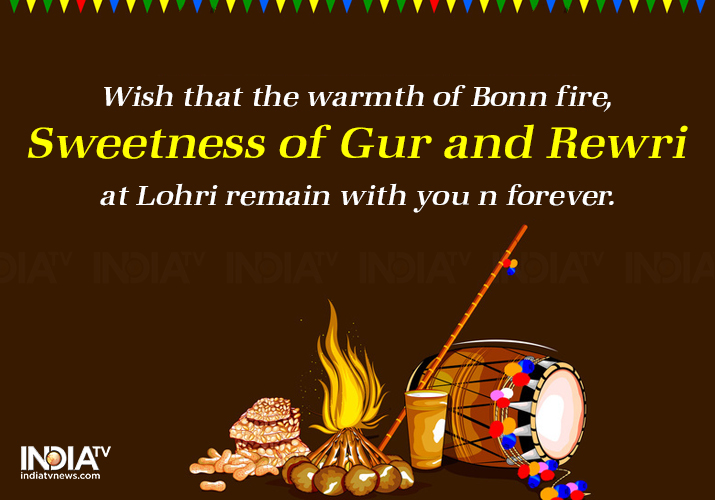 wish that the warmth of bonn fire, sweetness of gur and rewri at lohri remain with you and forever