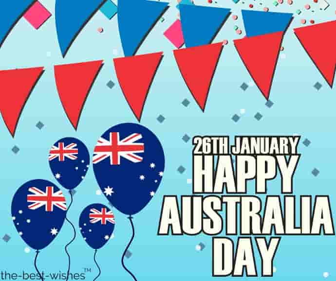 26th january happy australia day card