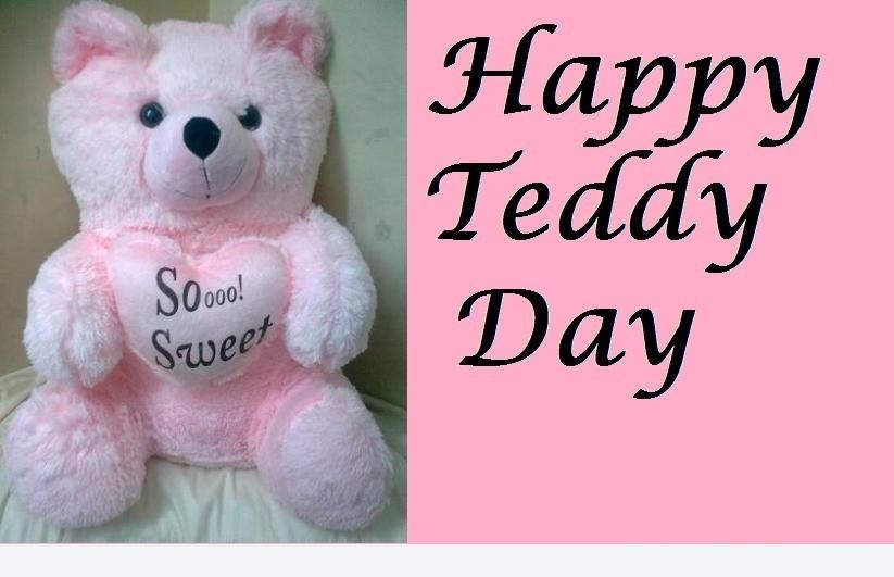 Happy teddy day so sweet teddy bear
