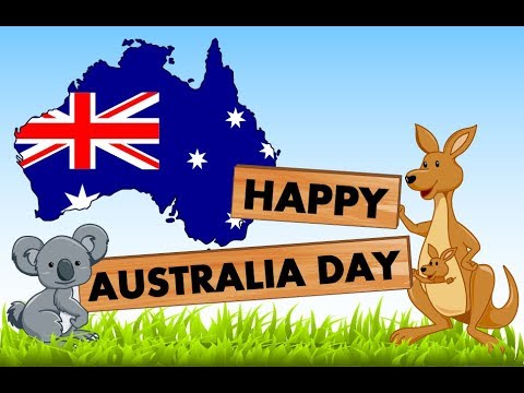 happy australia day koala and kangaroo picture