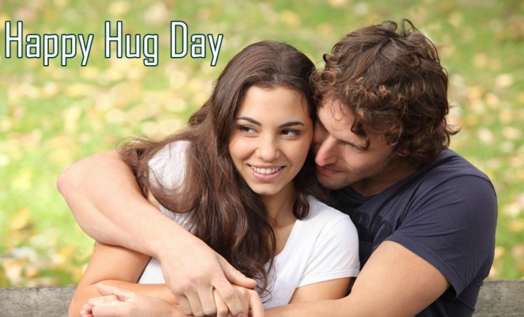 happy hug day couple image