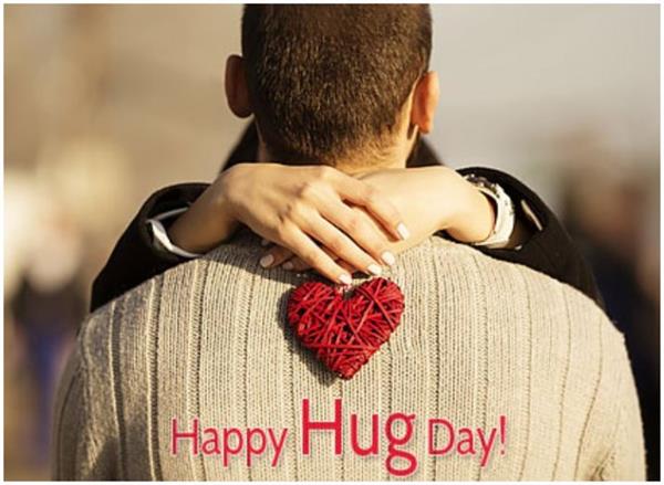 happy hug day loving couple image