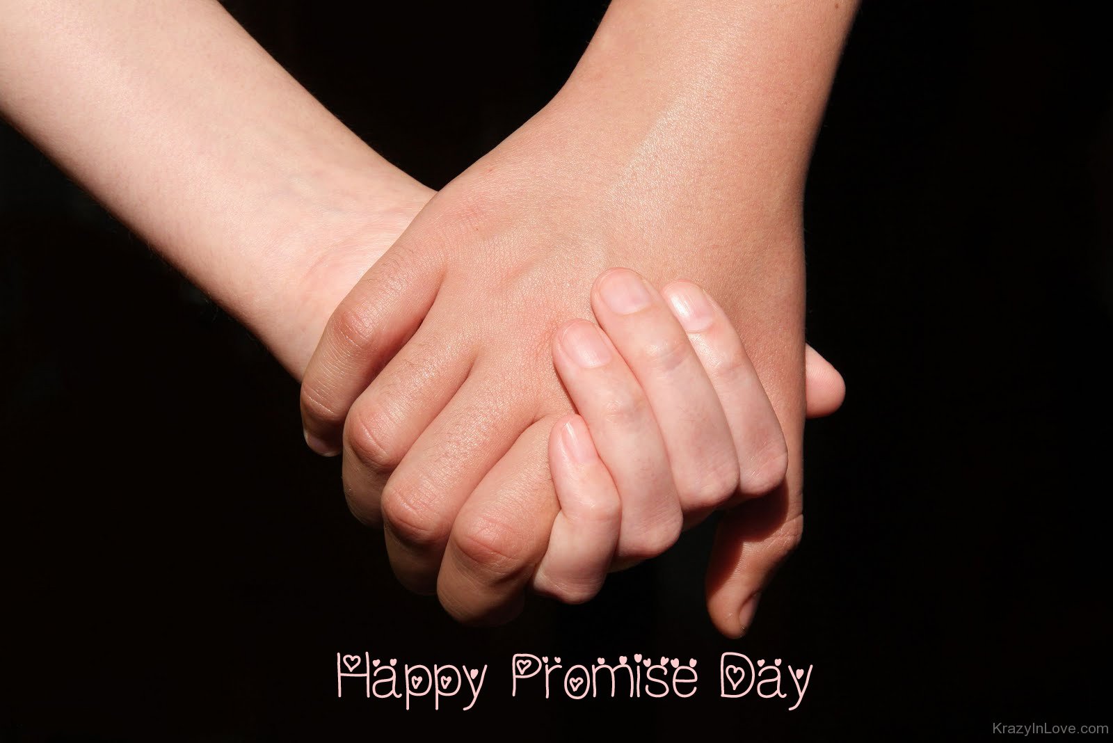 happy promise day couple hands photo