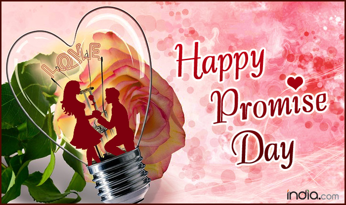 happy promise day heart bulb