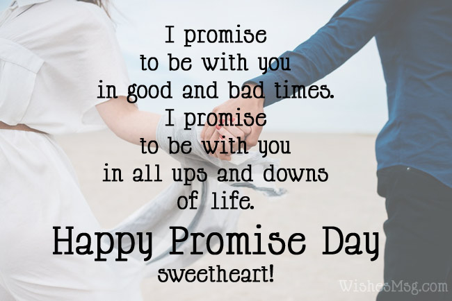 happy promise day sweetheart