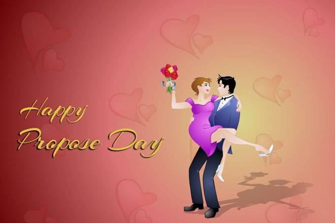 happy propose day boy and girl picture
