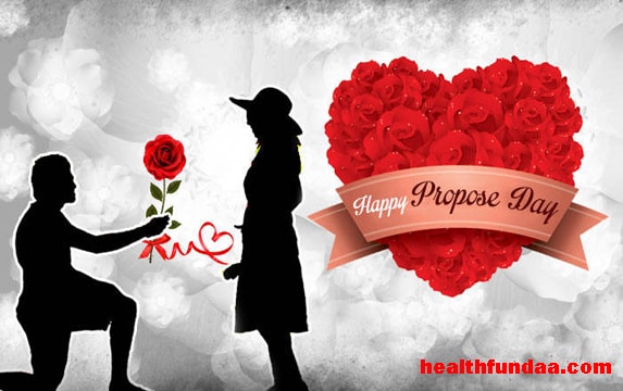 happy propose day flowers heart