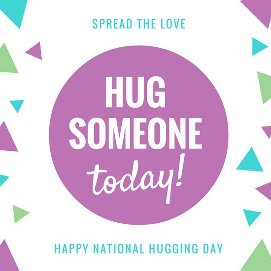 hug someone today happy national hug day