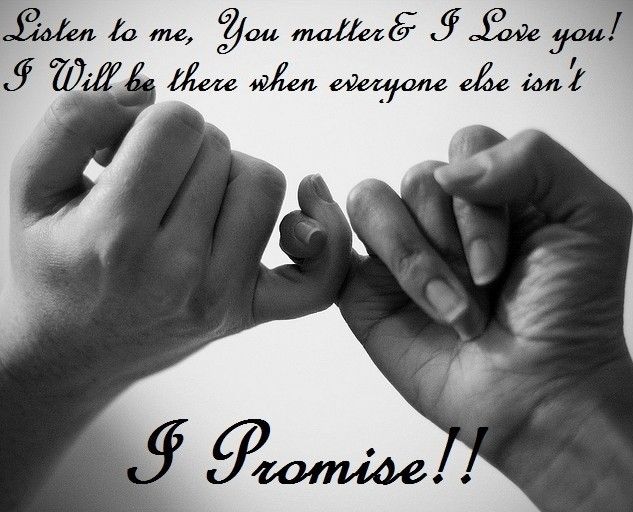listen to me, you matter & i love happy promise day