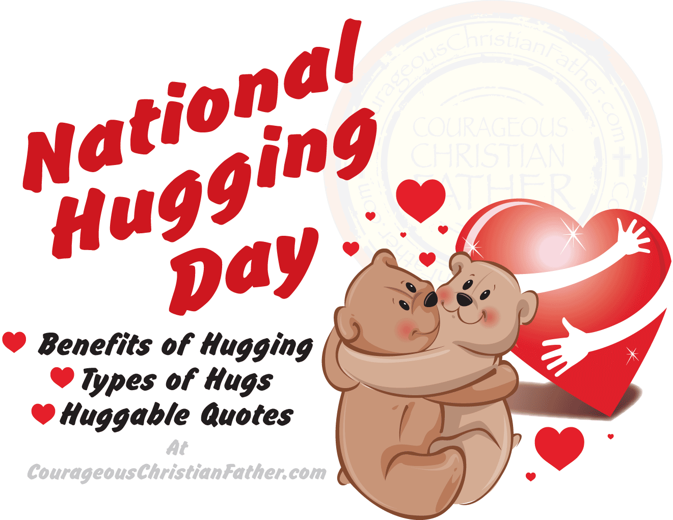 national hug day clipart