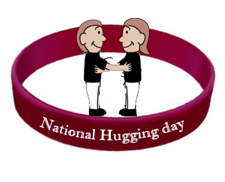 national hugging day wrist band