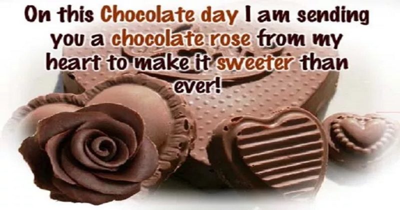 on this Chocolate day i am sending you a chocolate rose from my heart to make it sweeter than ever