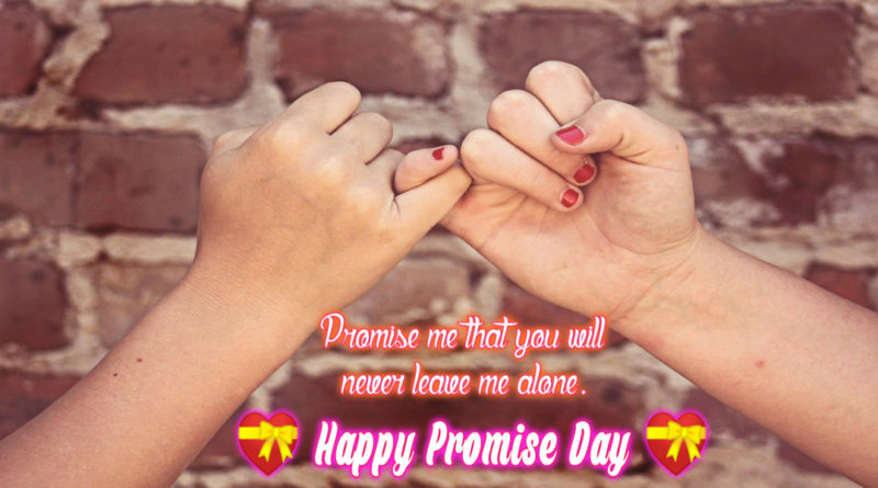 promise me that you will never leave me alone happy promise day