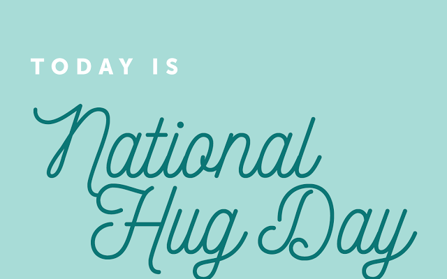 today is national hug day card