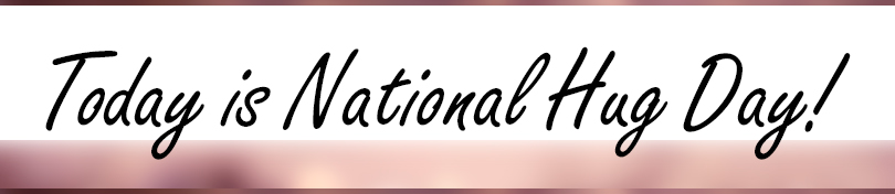 today is national hug day header