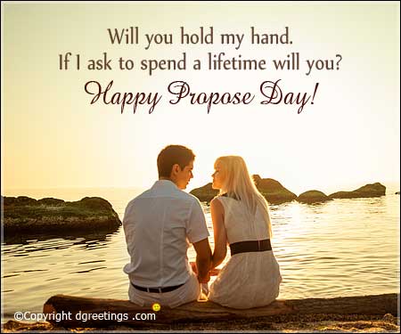 will you hold my hand if i ask to spend a lifetime will you happy propose day
