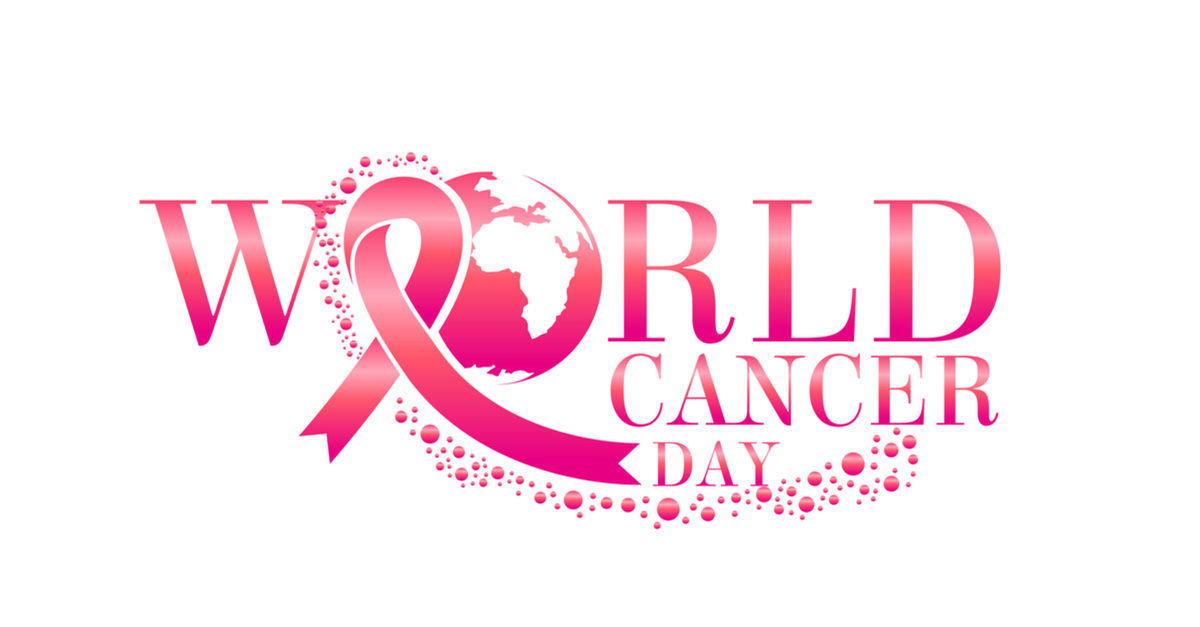 world cancer day pink text illustration