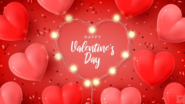 happy valentine’s day hearts balloon pictur