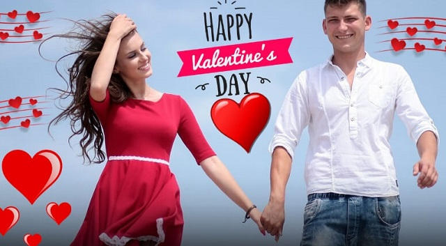 happy valentine’s day love couple picture