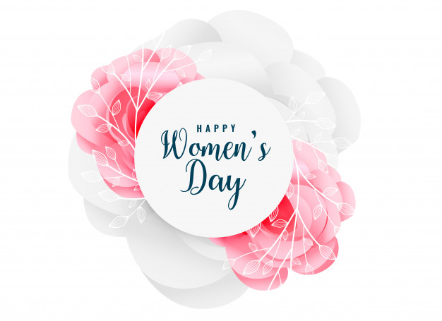 happy womens day greeting card