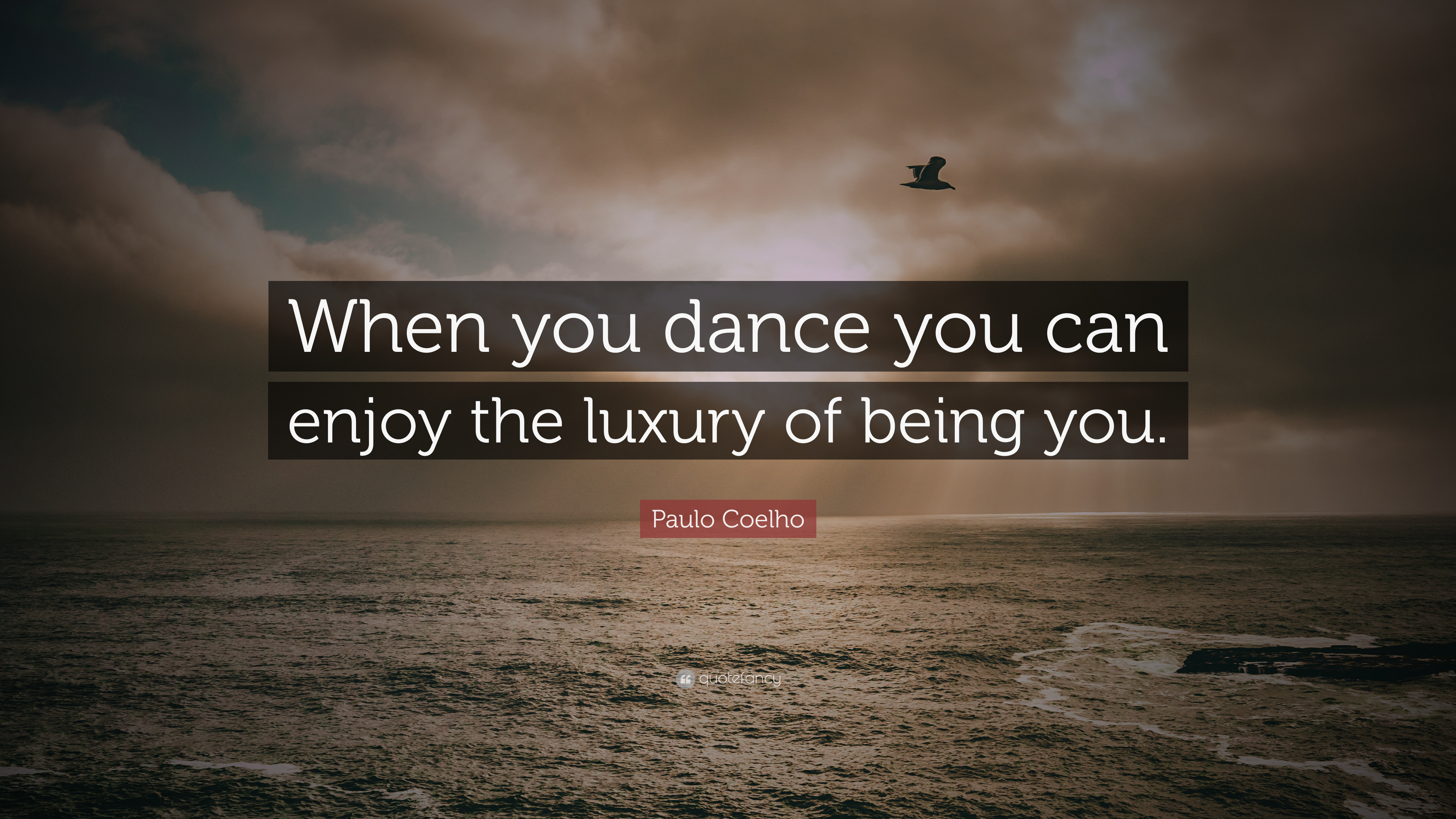 when you dance you can enjoy the luxury of being you. paulo coelho