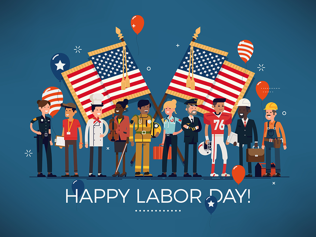 happy labor day illustration