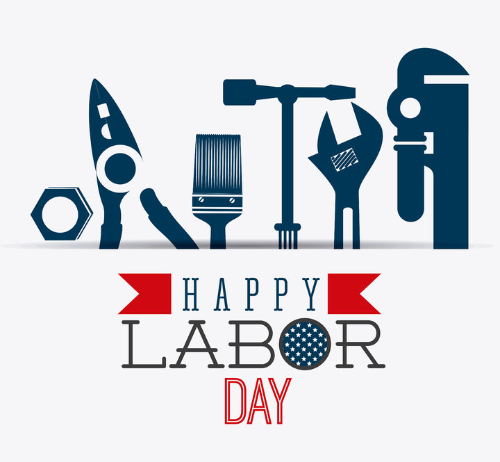 43905447 – happy labor day design, vector illustration eps 10.