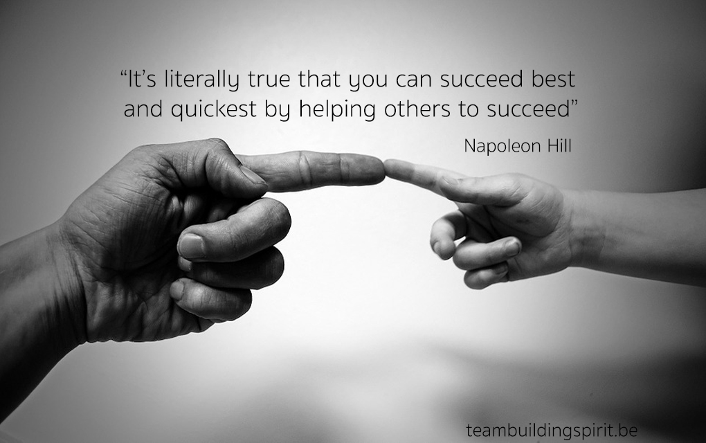 it’s literally true thatyou can succeed best and quickest by helping others to succeed. napoleon hill