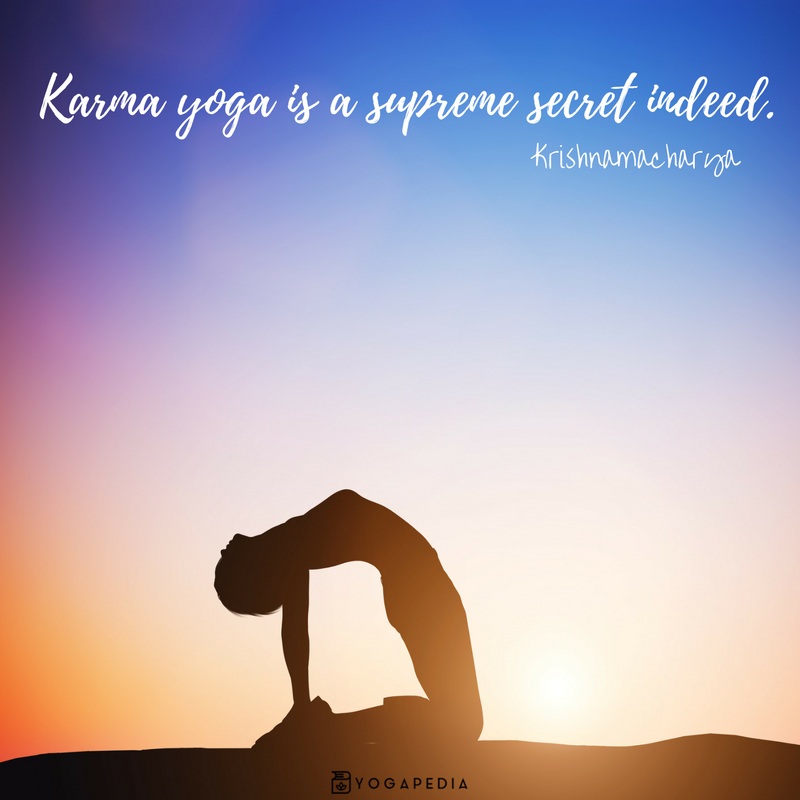 karma yoga is a supreme secret indeed.