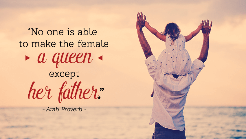 no one is able to make the female a queen except her father.