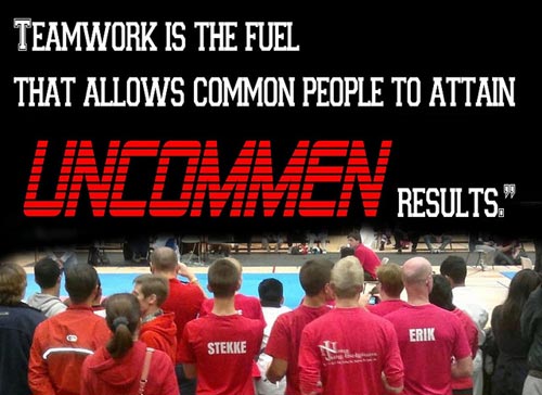 teamwork is the fuel that allows common peole to attain uncommen results