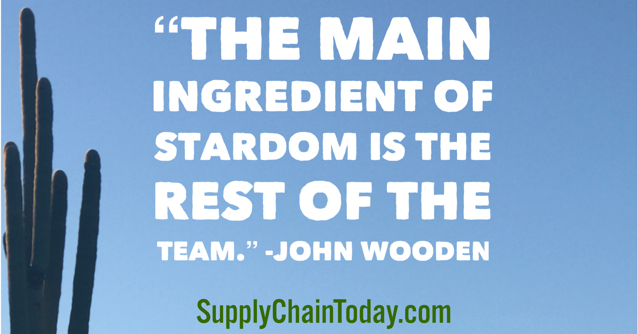 the main ingredient of stardom is the rest of the team. john wooden