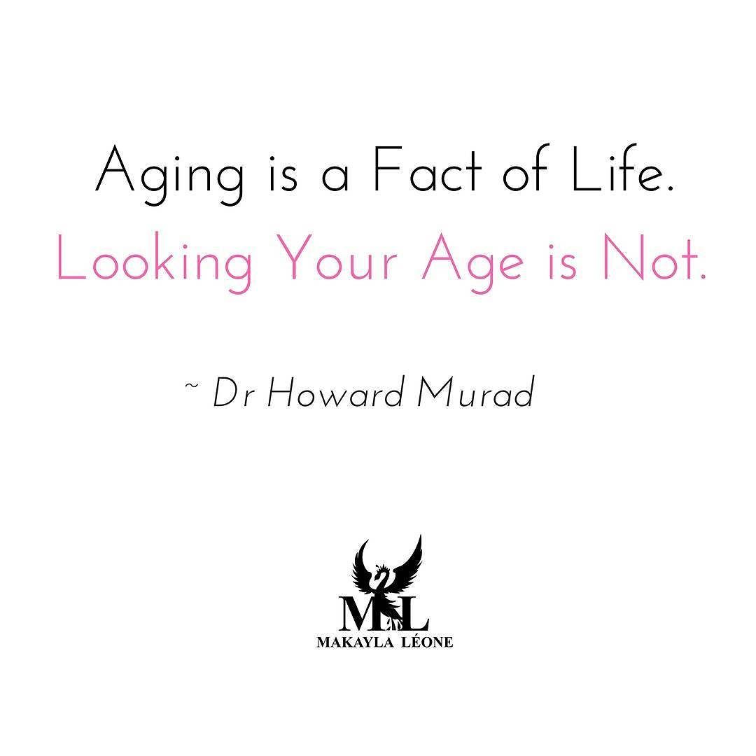 aging is a fact of life. looking your age is not. dr. howard murad